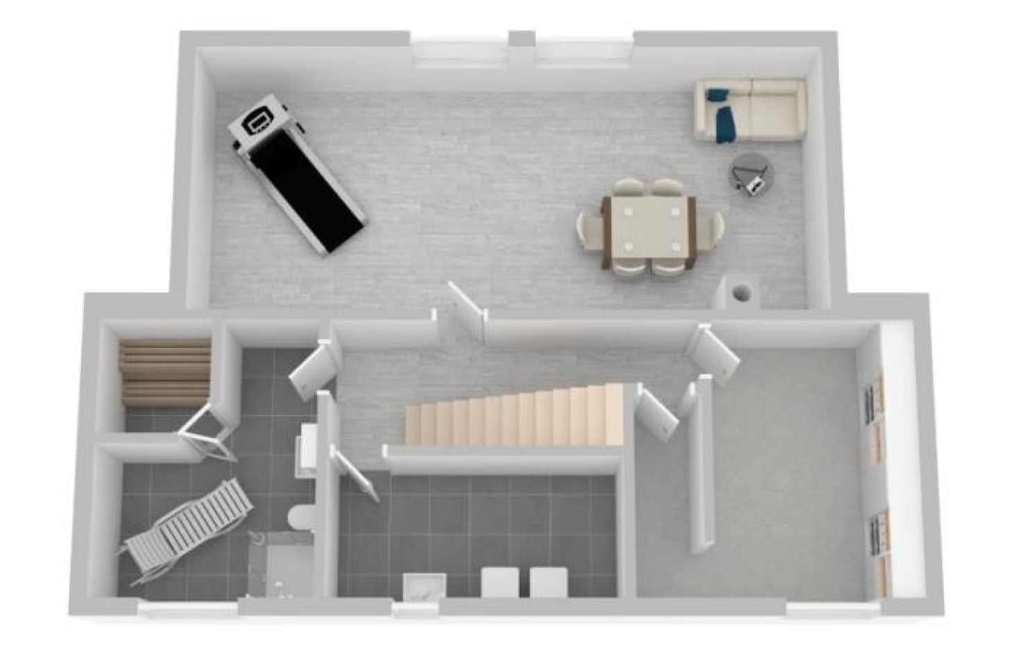 3D-Wohnbeispiel KG von Schicker Wohntraum in Grün! Modernes Einfamilienhaus in ruhiger Lage! in Bühl bei Dhonau Immobilien-Makler Ortenau