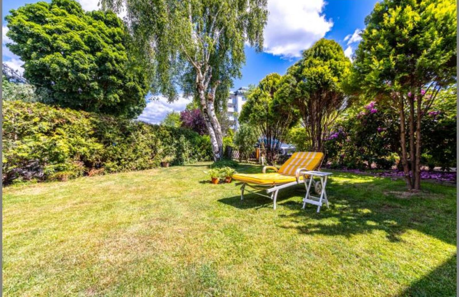 Eigener Gartenanteil von Sehr schöne DG-Eigentumswohnung mit Kamin, Loggia, Garten, Garage in Achern bei Dhonau Immobilien-Makler Ortenau