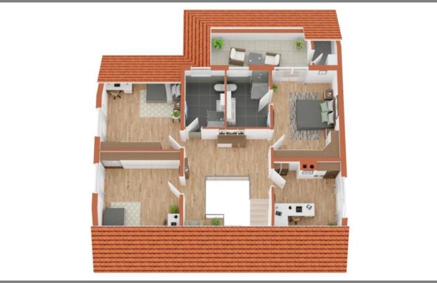 Dachgeschoss von Traum-Einfamilienhaus mit ELW und herrlichem Garten in Achern bei Dhonau Immobilien-Makler Ortenau