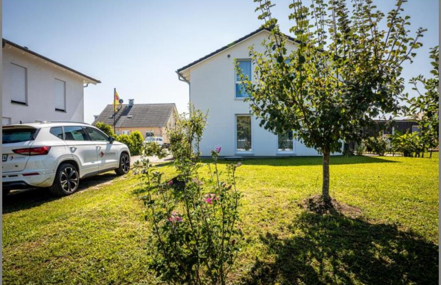 Garten / Nordansicht von Modernes Einfamilienhaus 2016 mit 4 Schlafzimmern und tollem Grundstück in Rheinau-Rheinbischofsheim bei Dhonau Immobilien-Makler Ortenau