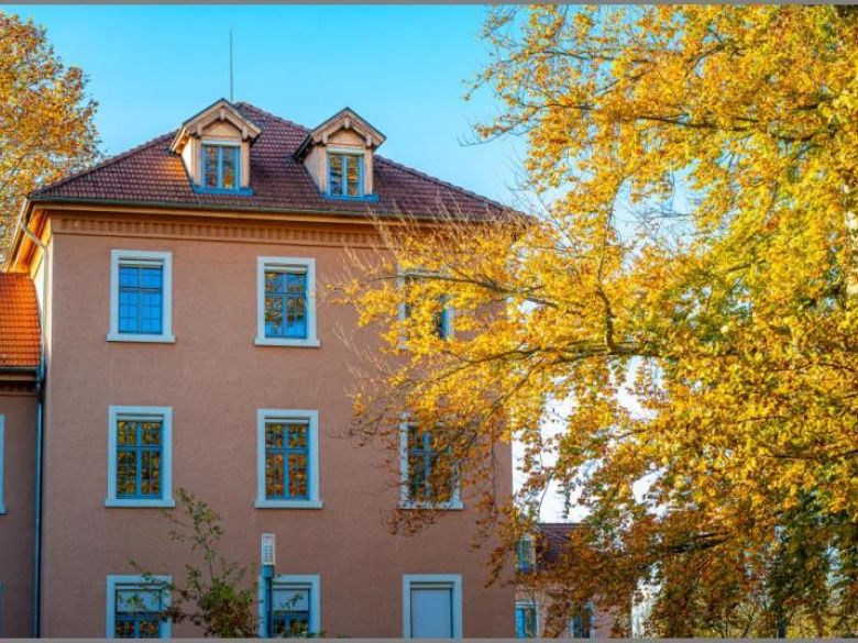 Hausansicht Ost von Altbauflair und Lebensqualität! Schicke 4-Zimmer-ETW mit Balkon, Garage und Stellplatz in Achern bei Dhonau Immobilien-Makler Ortenau