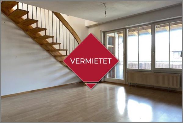 vermietet von Schöne 2-Zimmer-DG-Maisonette mit kleiner Loggia in Renchen bei Dhonau Immobilien-Makler Ortenau