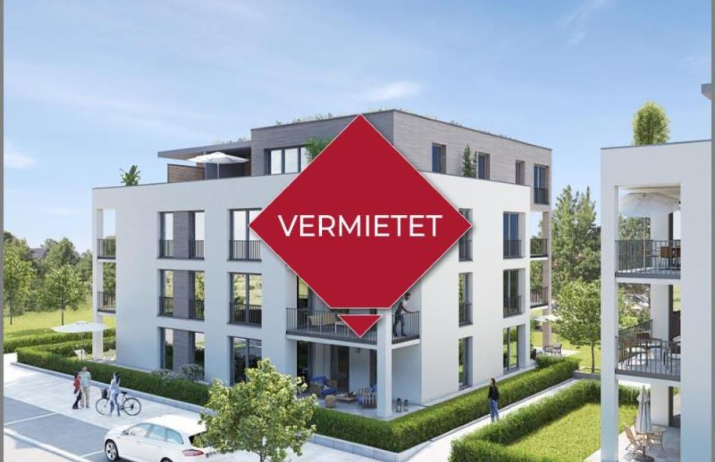 vermietet von Neue 3-Zi.-Wohnung im 2. OG mit Aufzug, Balkon u. 2 TG-Stellplätzen in Achern in Achern bei Dhonau Immobilien-Markler Ortenau