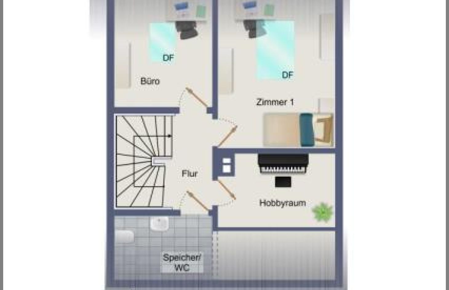 Dachgeschoss von Geräumiges, gepflegtes Reihenmittelhaus mit 2 Garagen und tollem Gartengrundstück in Oberkirch-Oberdorf bei Dhonau Immobilien-Makler Ortenau