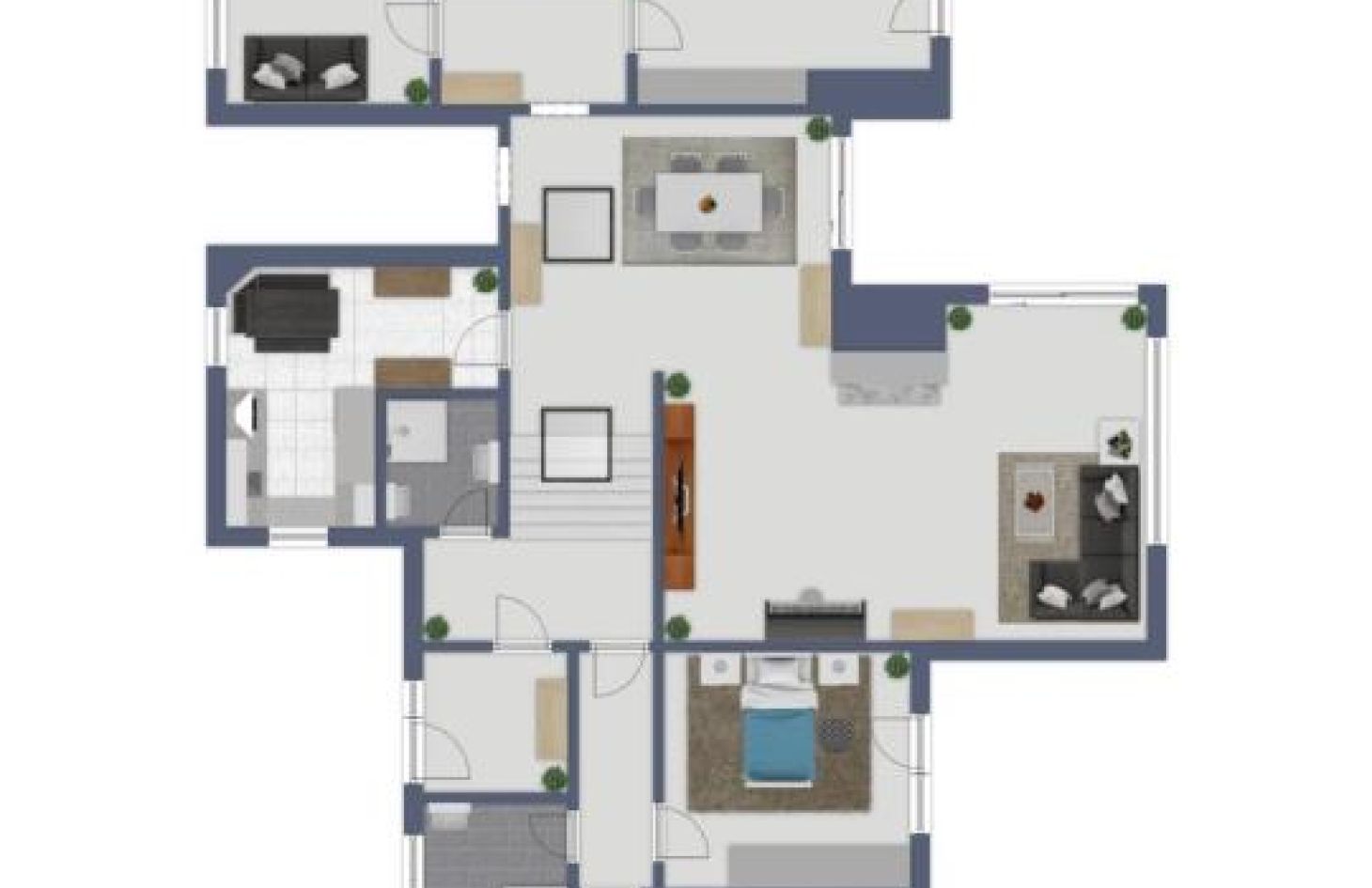 Wohnfläche im Erdgeschoss von Exklusives EFH! Ein Raumwunder als doppelter Bungalow plus TG! in Achern bei Dhonau Immobilien-Makler Ortenau