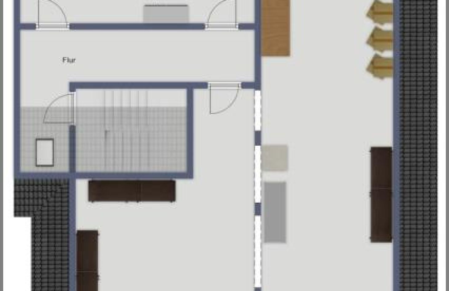 Hinterhaus Dachgeschoss von Teilsaniertes, großzügiges Zweifamilien-Anwesen mit Baugrundstück! in Baden-Baden bei Dhonau Immobilien-Makler Ortenau