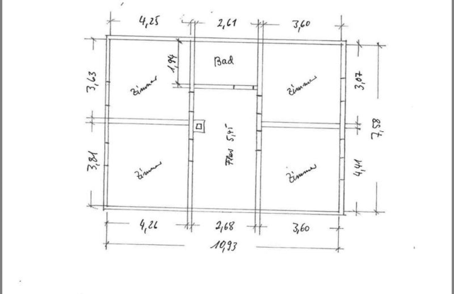 Grundriss Skizze DG von Schnuckeliges freistehendes Einfamilienhaus zur Miete in Achern-Gamshurst bei Dhonau Immobilien-Makler Ortenau
