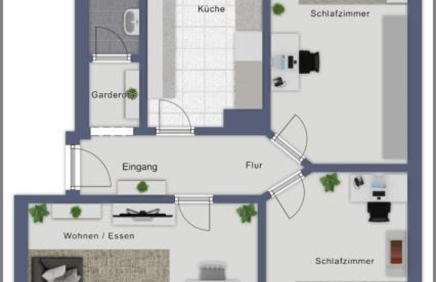 Grundriss von Tolle sanierte 3-Zimmer-Wohnung mitten in Bühl zu vermieten! in Bühl bei Dhonau Immobilien-Makler Ortenau