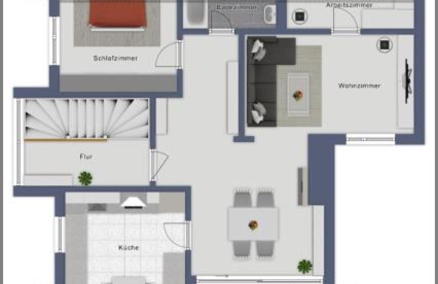 Grundriss DG von Sehr schöne DG-Eigentumswohnung mit Kamin, Loggia, Garten, Garage in Achern bei Dhonau Immobilien-Makler Ortenau