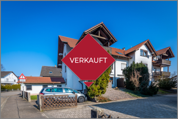 verkauft von Schöne 3-Zimmer-DG-Wohnung mit Balkon, Garage & Garten in Rheinau-Freistett bei Dhonau Immobilien-Makler Ortenau
