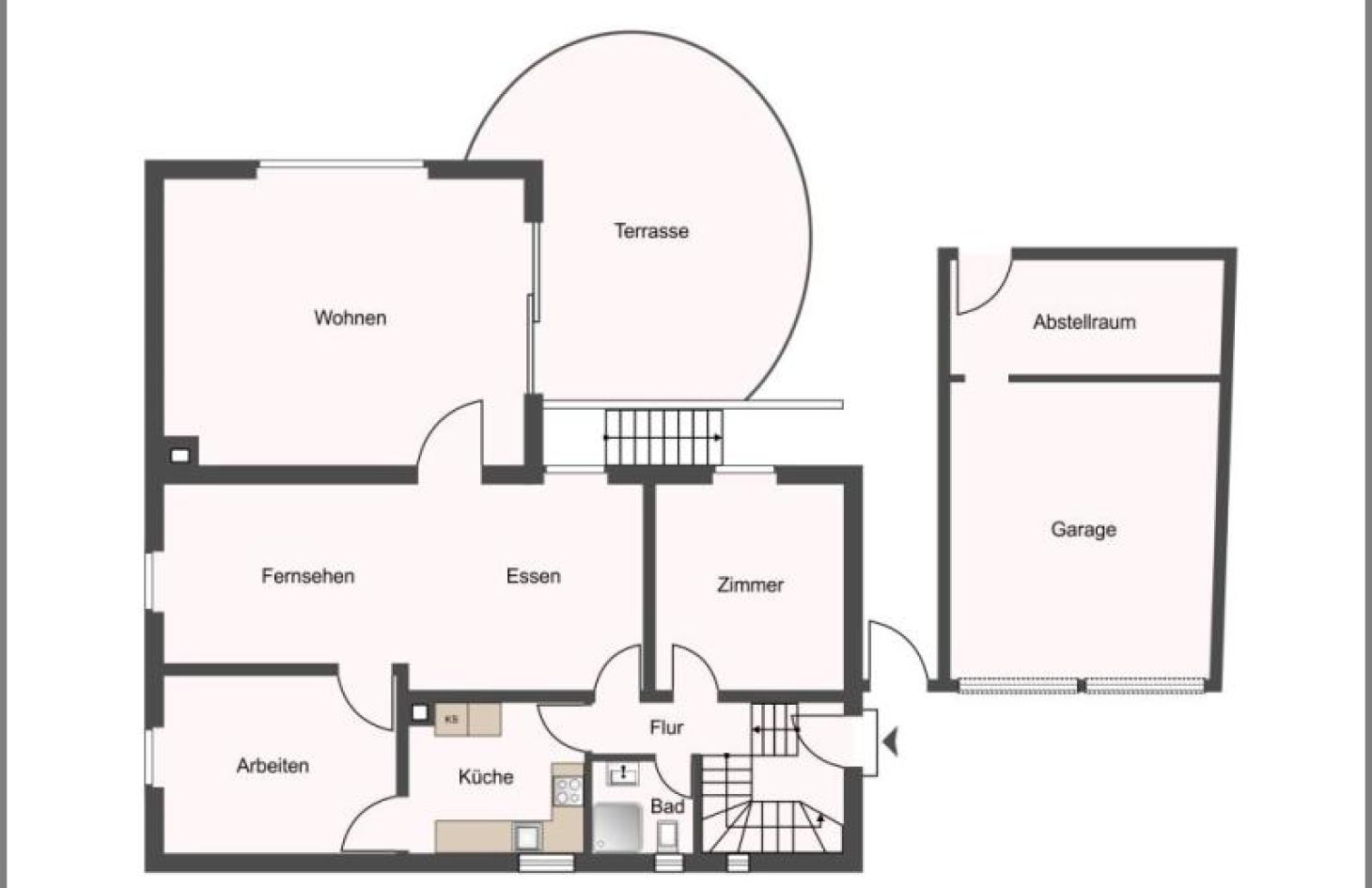 Erdgeschoss von Großartig! Sehr gepflegtes Einfamilienhaus in begehrter Lage mit Anbau u. Garten in Achern bei Dhonau Immobilien-Makler Ortenau