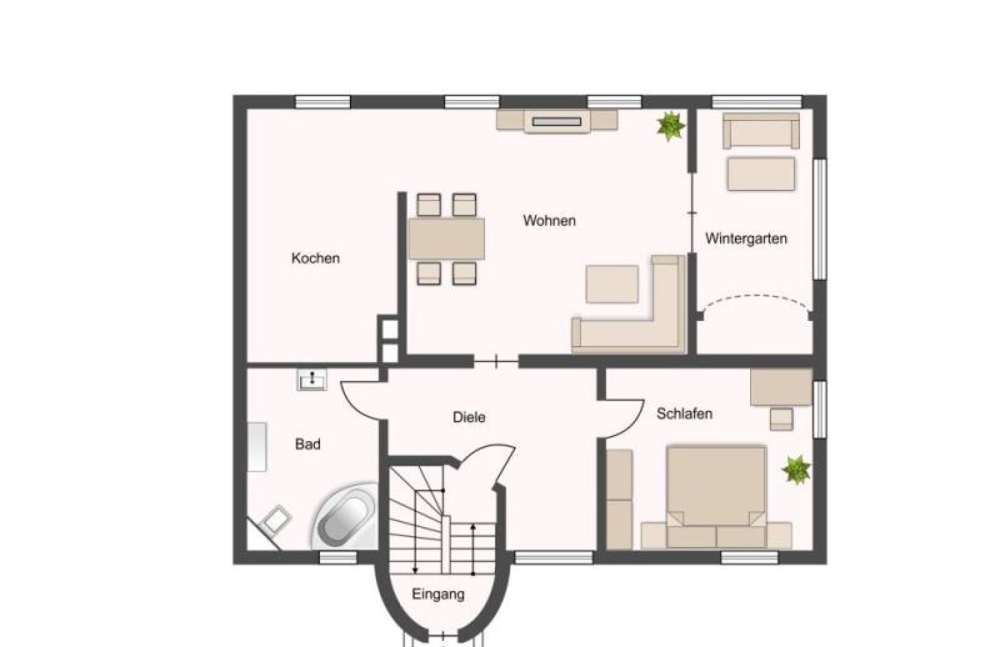 Erdgeschoss von Großes Einfamilienhaus od. 3 Wohnungen & Grundstück mit Bauoption in Sasbach bei Dhonau Immobilien-Makler Ortenau