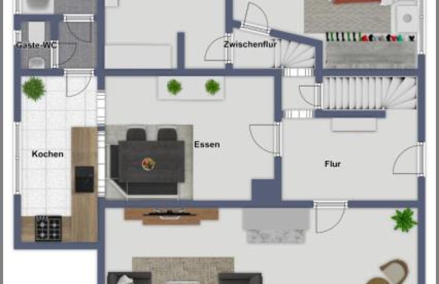 Vorderhaus Erdgeschoss von Teilsaniertes, großzügiges Zweifamilien-Anwesen mit Baugrundstück! in Baden-Baden bei Dhonau Immobilien-Makler Ortenau