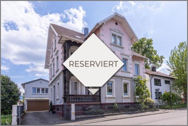 reserviert von Elegante Altbau-Stadtvilla mit 3 Wohnungen / Praxis. 125 Jahre erstklassig! in Achern / Stadt bei Dhonau Immobilien-Makler Ortenau