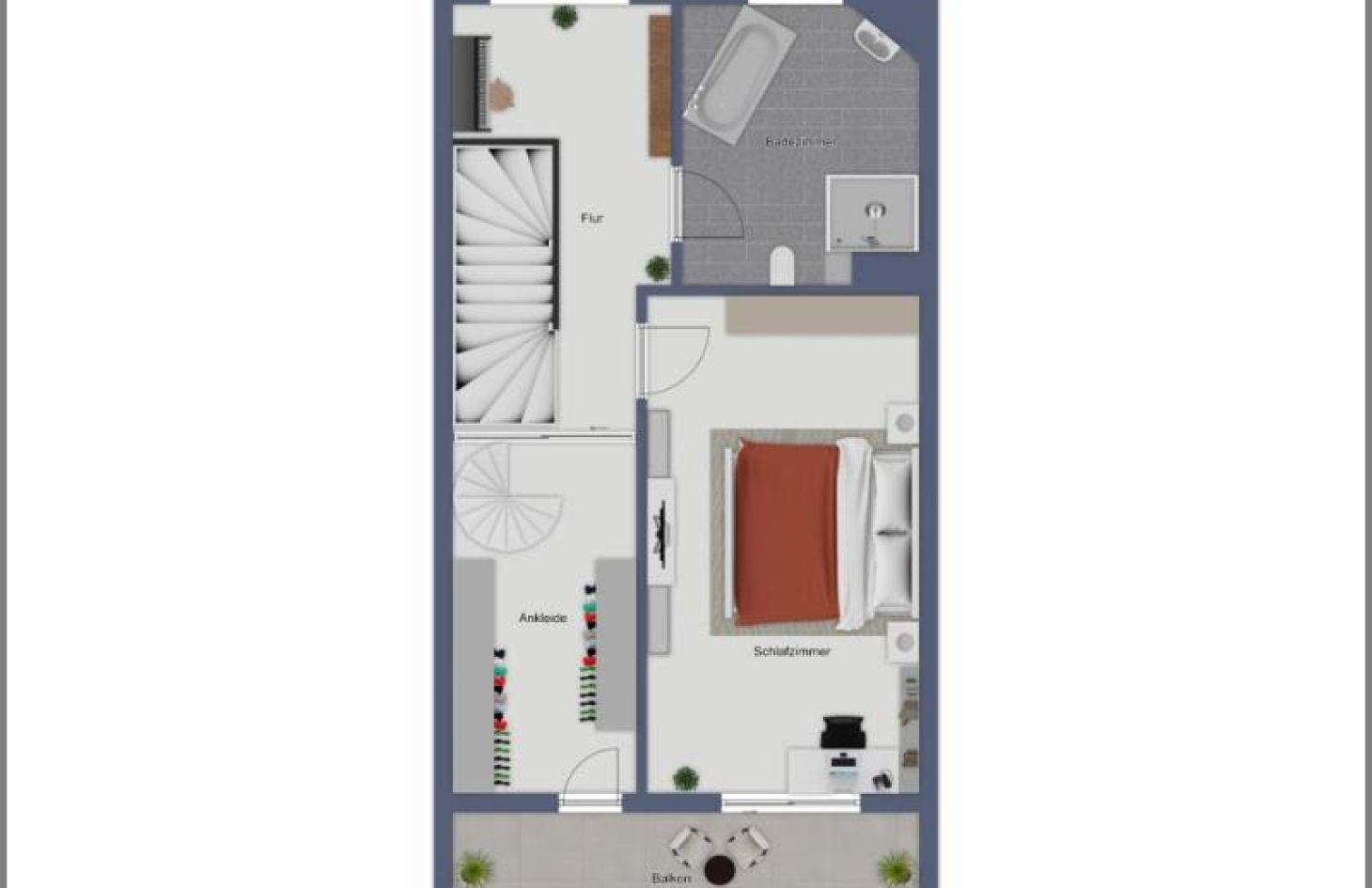 Obergeschoss von Top saniertes Reihenhaus! Lebensqualität zum Mieten im Langenwinkel! in Lahr-Langenwinkel bei Dhonau Immobilien-Makler Ortenau