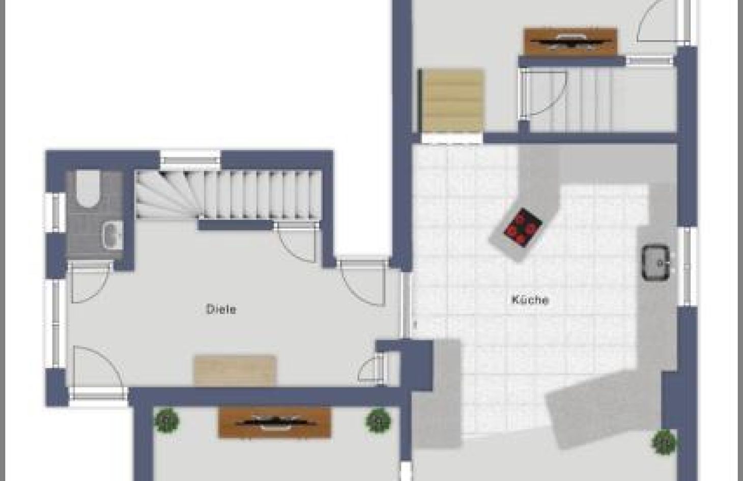 Erdgeschoss von Flair zum Verlieben! Sehr schönes, modernisiertes Einfamilienhaus mit Garten und Garagengebäude  in Achern-Önsbach bei Dhonau Immobilien-Makler Ortenau
