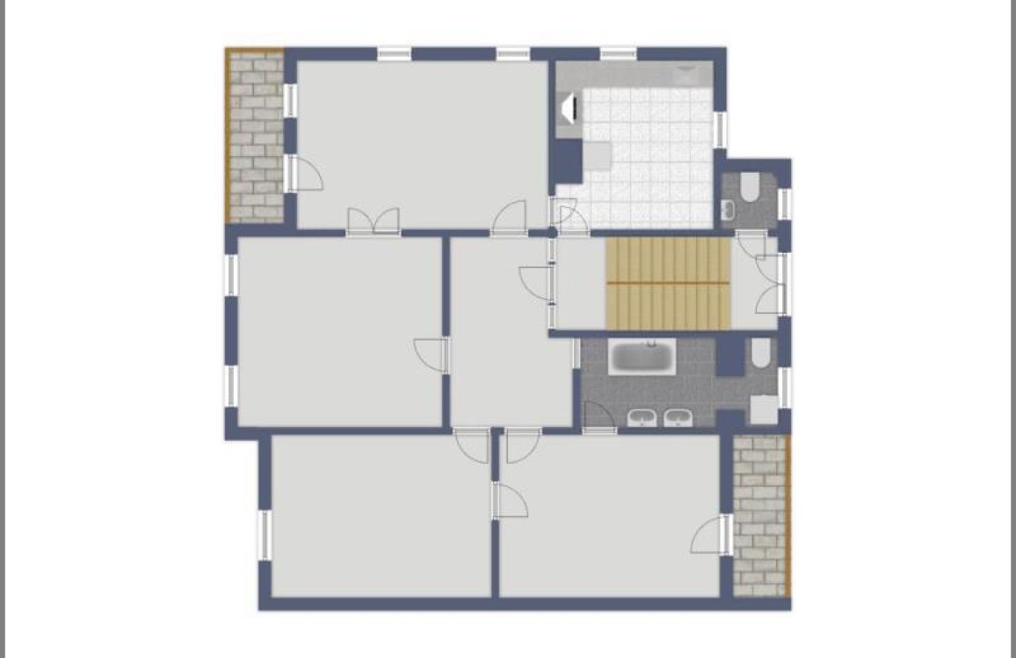 Obergeschoss von Elegante Altbau-Stadtvilla mit 3 Wohnungen / Praxis. 125 Jahre erstklassig! in Achern / Stadt bei Dhonau Immobilien-Makler Ortenau