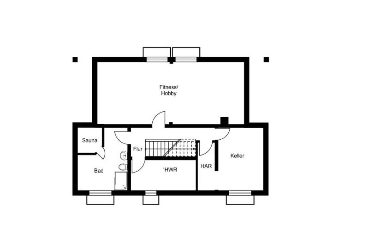 Kellergeschoss von Schicker Wohntraum in Grün! Modernes Einfamilienhaus in ruhiger Lage! in Bühl bei Dhonau Immobilien-Makler Ortenau