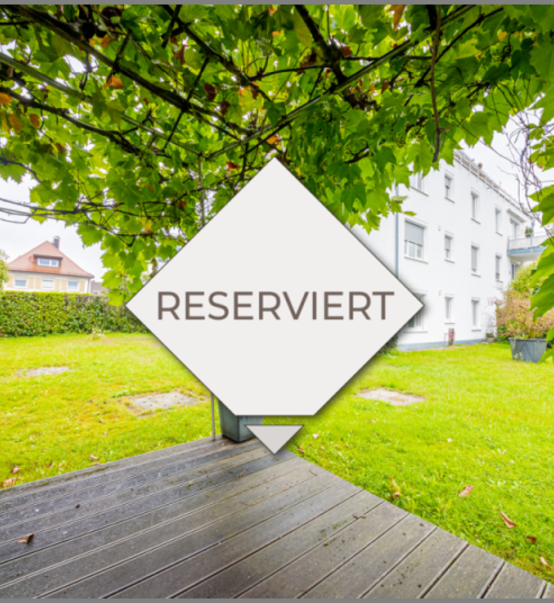 reserviert von Genial! Schicke 3-Zimmer-Stadtwohnung im EG mit großem Garten, Tiefgarage, Aufzug in Achern Stadt bei Dhonau Immobilien-Makler Ortenau