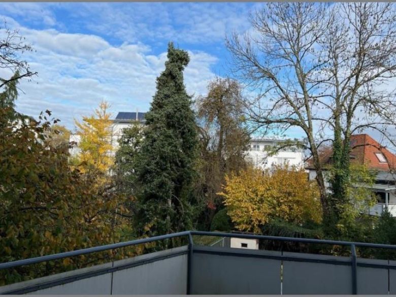 Aussicht Balkon von Große, helle 4-Zimmer-Wohnung im 1.OG mit Balkon zentral in Achern in Achern bei Dhonau Immobilien-Makler Ortenau