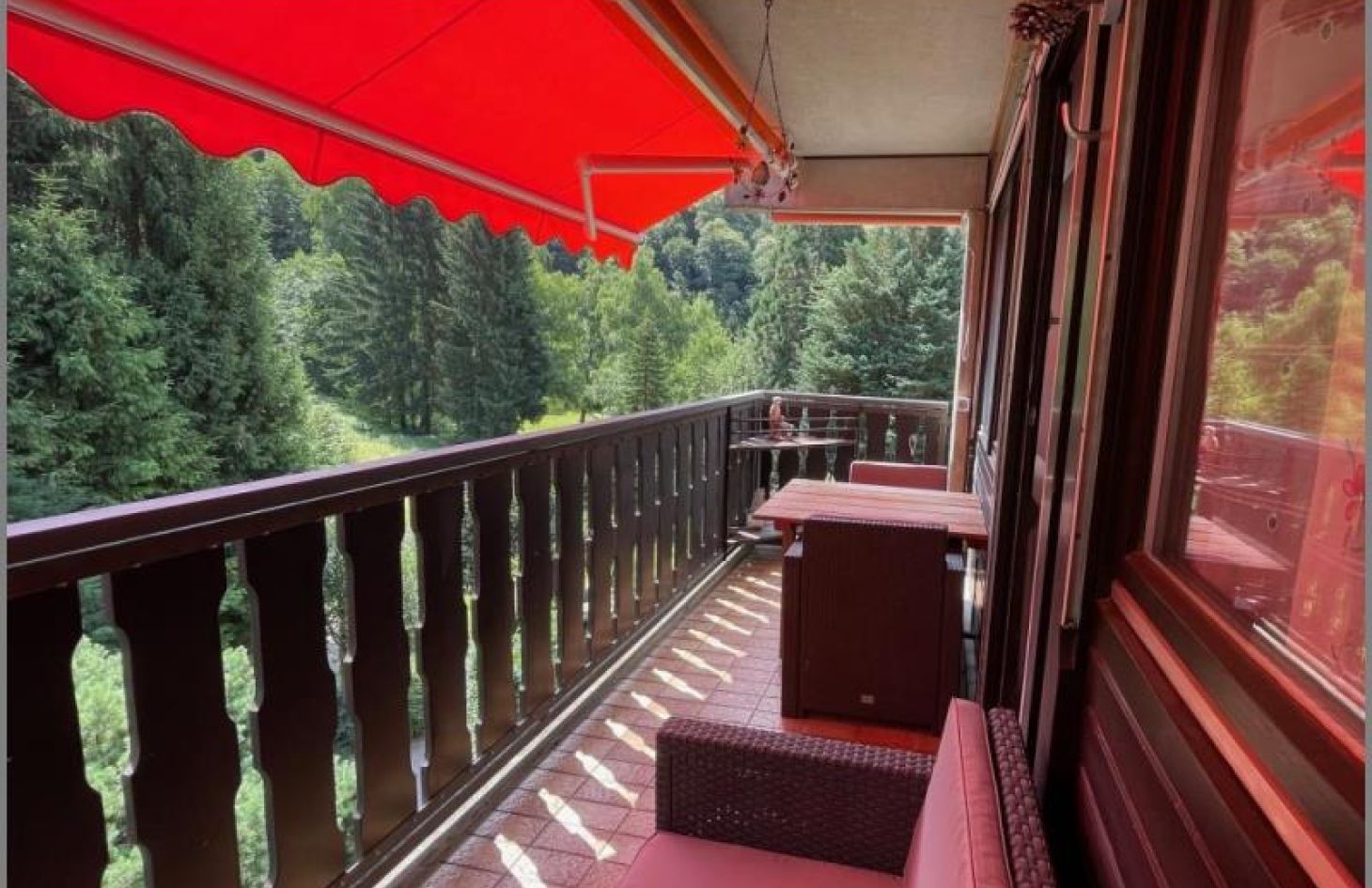 Balkon von Gemütliches, möbliertes Ferien-/Apartment mit Balkon im Gaishöllpark  in Sasbachwalden bei Dhonau Immobilien-Makler Ortenau