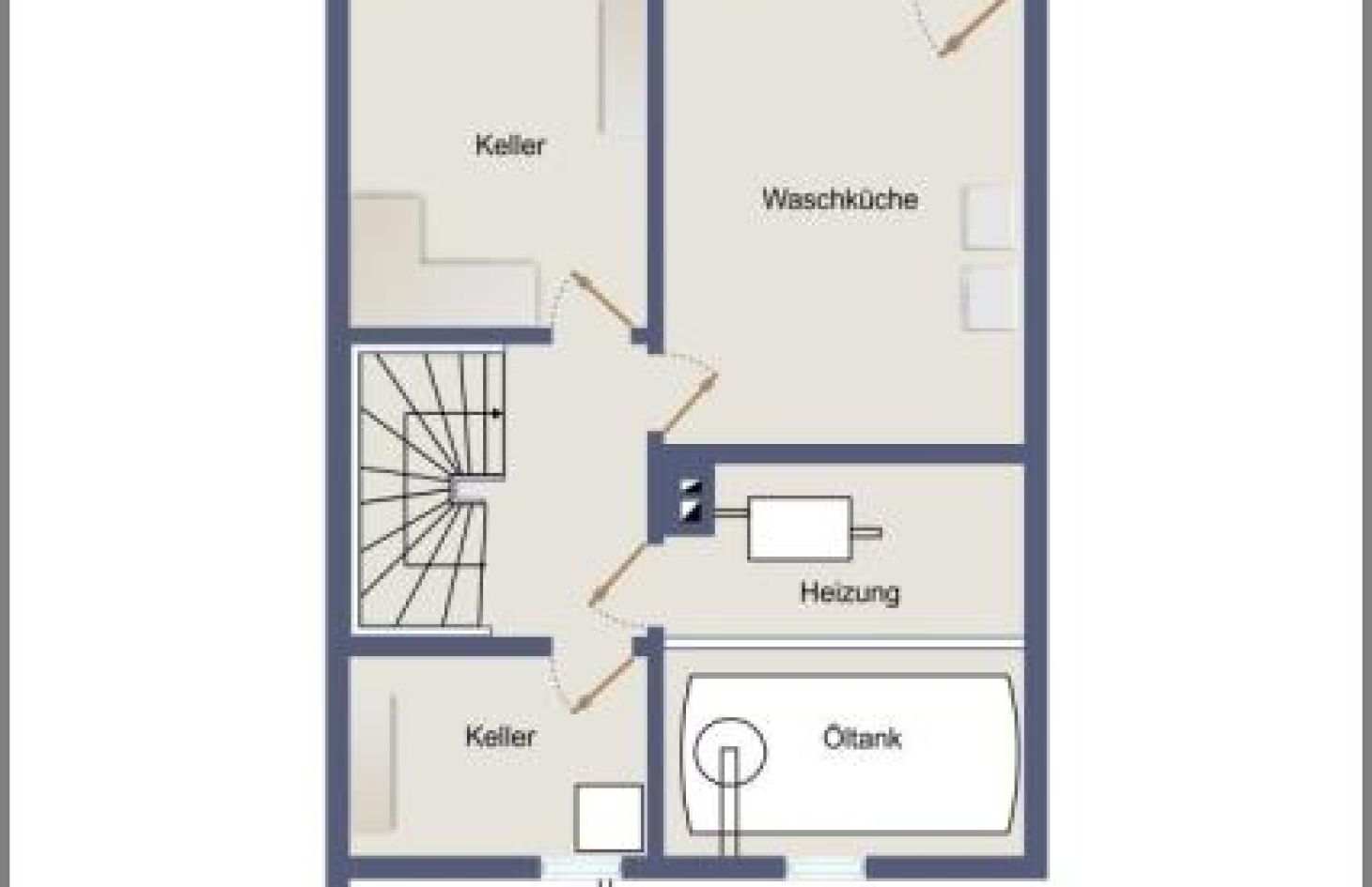 Kellergeschoss von Geräumiges, gepflegtes Reihenmittelhaus mit 2 Garagen und tollem Gartengrundstück in Oberkirch-Oberdorf bei Dhonau Immobilien-Makler Ortenau
