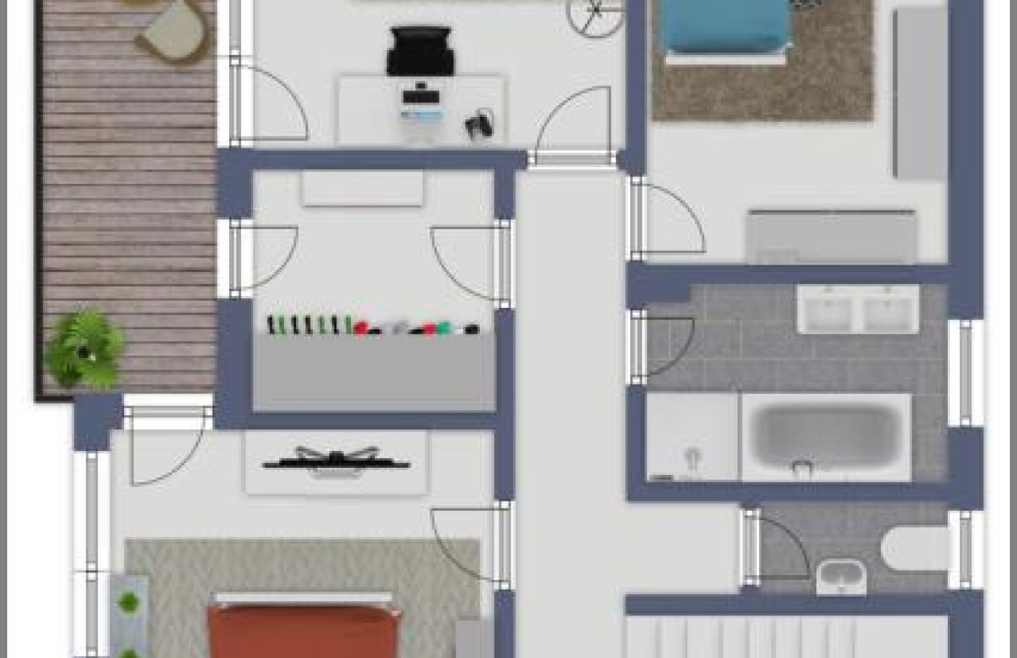 Obergeschoss von Geräumiges Einfamilienhaus - tolle Wohnlage! Hobbyräume, Doppelgarage, Balkone, großes Grundstück. in Sinzheim bei Dhonau Immobilien-Makler Ortenau